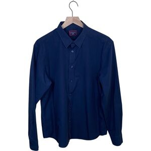 UNTUCKit Men's Navy Blue Shirt, L